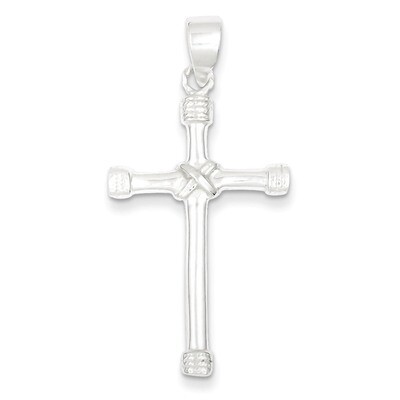 Cross Pendant Sterling Silver Polished QC6655, MPN: QC6655, 883957479132
