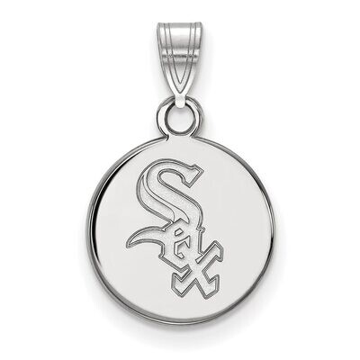 Chicago White Sox Small Disc Pendant 14k White Gold 4W013WHI, MPN: 4W013WHI, 886774839912