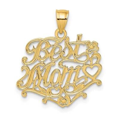 Best Mom Charm 14k Gold D3949, MPN: D3949, 637218024346