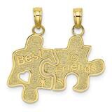 Best Friends Break-A-Part Puzzle Pieces Charm 10k Gold 10K8810, MPN: 10K8810,