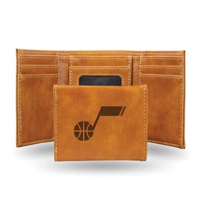 NBA Utah Jazz Brown Faux Leather Trifold Wallet GC7741, MPN: GC7741, 767345899033