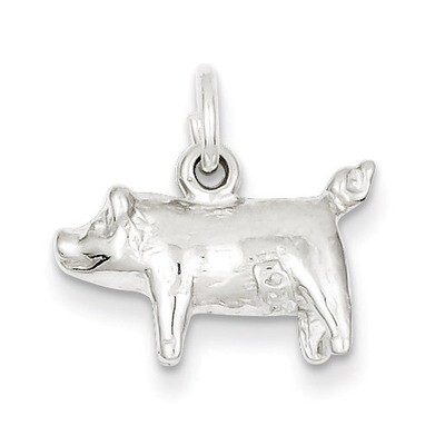 Pig Charm Sterling Silver QC905, MPN: QC905, 883957917818