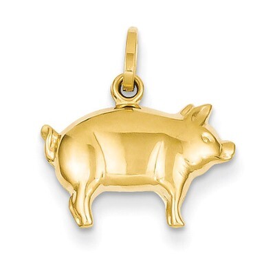 Pig Charm 14k Gold XCH170, MPN: XCH170, 886774072951