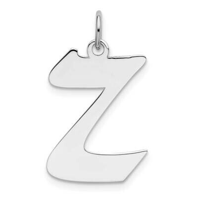 Medium Artisan Block Initial Z Charm Sterling Silver Rhodium-plated QC5089Z, MPN: QC5089Z, 88395773…