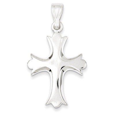 Fleur De Lis Cross Pendant Sterling Silver QC3350, MPN: QC3350, 883957267067