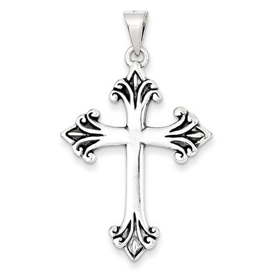 Fleur De Lis Cross Pendant Sterling Silver QC4316, MPN: QC4316, 883957910741