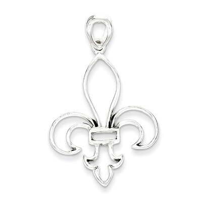 Cut-Out Fleur de Lis Pendant Sterling Silver QP1959, MPN: QP1959, 883957545714