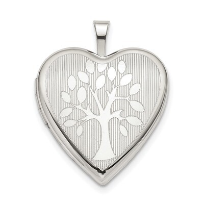 20mm Tree Heart Locket Sterling Silver QLS783, MPN: QLS783, 883957832029