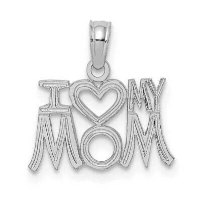 I Heart My Mom Pendant 14k White Gold D3939W, MPN: D3939W,