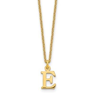 Letter E Initial Pendant with Chain 14k Gold Cutout XNA727Y/E, MPN: XNA727Y/E, 191101672590