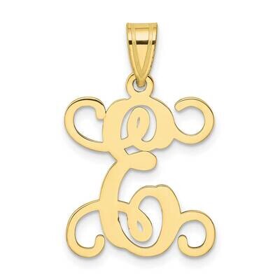 Initial Letter E Pendant 10k Gold 10XNA518Y/E, MPN: 10XNA518Y/E,