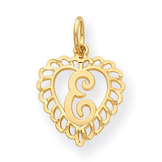 Initial E Charm 14k Gold C568E, MPN: C568E, 886774091013