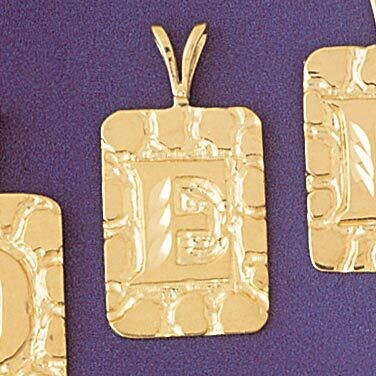 Dazzlers Jewelry Initial E Pendant Necklace Charm Bracelet in Yellow, White or Rose Gold 9576e, MPN…