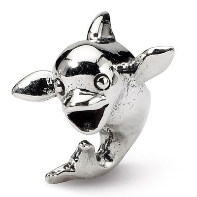 Dolphin Bead - Sterling Silver QRS1133, MPN: QRS1133, 883957276342