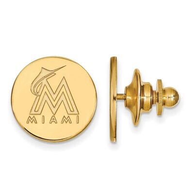 Miami Marlins Lapel Pin 14k Yellow Gold 4Y006MIN, MPN: 4Y006MIN, 886774865232