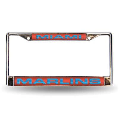 MLB Miami Marlins Laser Chrome Car License Plate Frame GC7024, MPN: GC7024, 94746402792