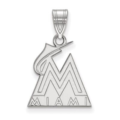 Miami Marlins Medium Pendant Sterling Silver SS003MIN, MPN: SS003MIN, 886774623917