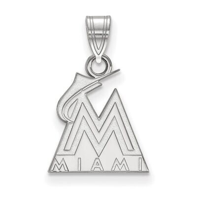 Miami Marlins Small Pendant 14k White Gold 4W002MIN, MPN: 4W002MIN, 886774826820