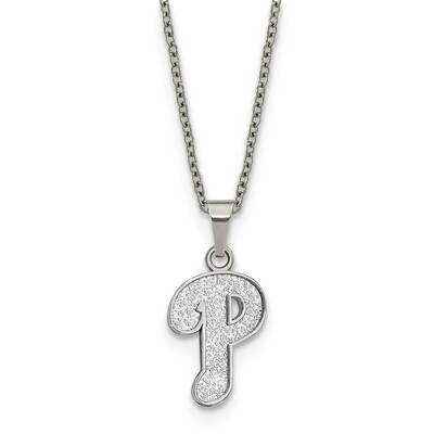 MLB Philadelphia Phillies Pendant with 2 inch Extender Neckl Stainless Steel ST516PHI, MPN: ST516PH…