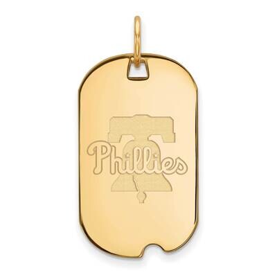 MLB Philadelphia Phillies Small Dog Tag Gold-plated Sterling Silver GP027PHI, MPN: GP027PHI, 883957…