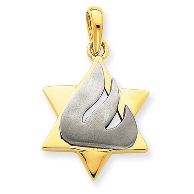 Star of David Pendant 14k Two-Tone Gold K1275, MPN: K1275, 883957901190