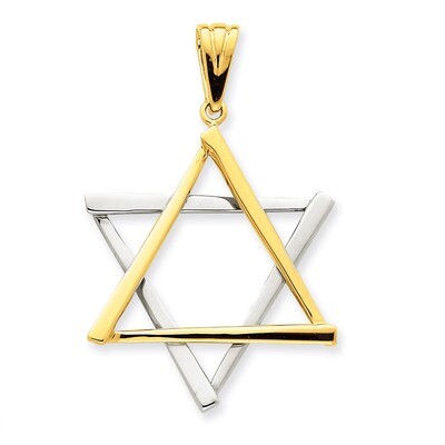 Star Of David Pendant 14k Two-Tone Gold CG54, MPN: CG54, 883957266213