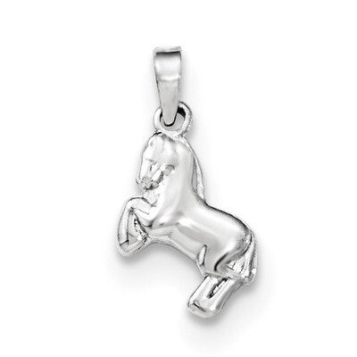 Children&#39;s Horse Pendant Sterling Silver QC8891