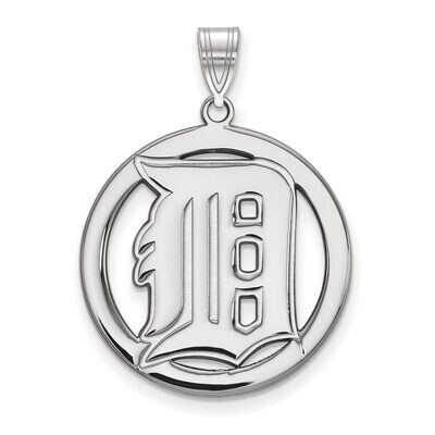 Detroit Tigers L Pendant in Circle Sterling Silver SS034TIG, MPN: SS034TIG, 886774630366