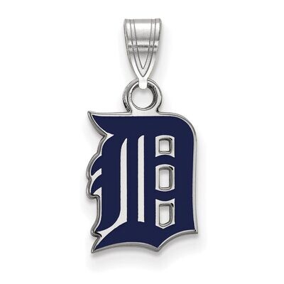 Detroit Tigers Small Enamel Pendant Sterling Silver SS031TIG, MPN: SS031TIG, 886774630212