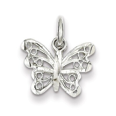 Butterfly Charm Sterling Silver QC1696, MPN: QC1696, 883957905457