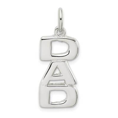 Dad Charm Sterling Silver QC1590, MPN: QC1590, 883957905303