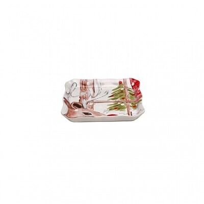Casafina Deer Friends White Square Tray DF627-WHI, MPN: DF627-WHI, 840289015216