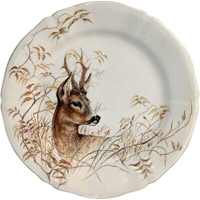 Gien Sologne Dessert Plate Deer 1631ADE326, MPN: 1631ADE326, 840769045092