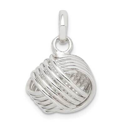 Love Knot Large Pendant Sterling Silver QP5154, MPN: QP5154, 886774118796