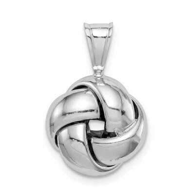 Polished Love Knot Pendant Sterling Silver Rhodium-plated QP5301, MPN: QP5301, 886774080413