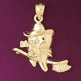 Dazzlers Jewelry Dentist Tooth Pendant Necklace Charm Bracelet in Yellow, White or Rose Gold 4751, …