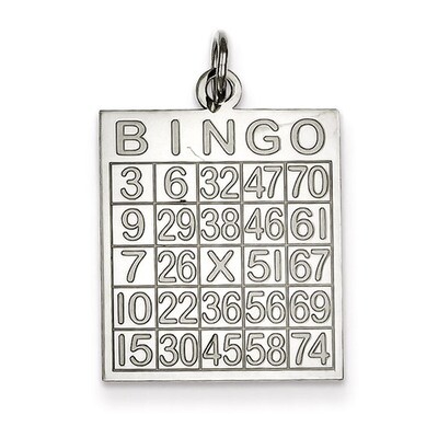 Bingo Card Pendant Sterling Silver QC293, MPN: QC293, 883957577777