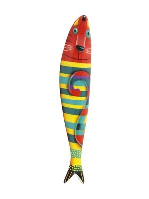 Bordallo Pinheiro Pinheiro Sardine Cat Decorated 65020118, MPN: 65020118, 5600413600856