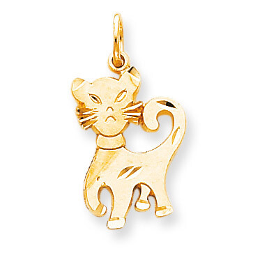 CAT CHARM 10k Gold 10C599, MPN: 10C599, 883957456348