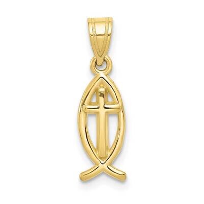 Ichthus Fish Charm 10k Gold 10XR425, MPN: 10XR425,