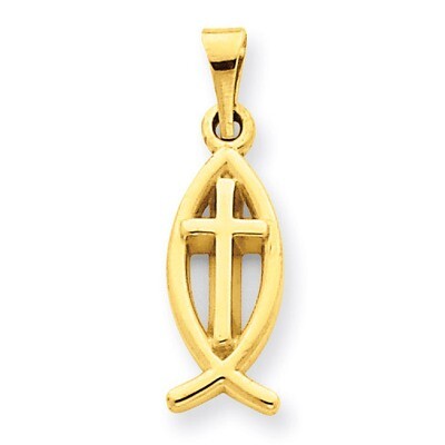 Ichthus Fish Charm 14k Gold XR425, MPN: XR425, 886774151687