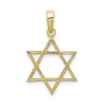 Star of David Pendant 10k Gold 10D3801, MPN: 10D3801,