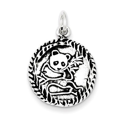 Panda Bear Charm Antiqued Sterling Silver QC7864, MPN: QC7864, 883957571218