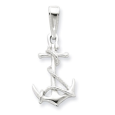 Anchor &amp; Rope Pendant Sterling Silver QC6909, MPN: QC6909, 886774760483