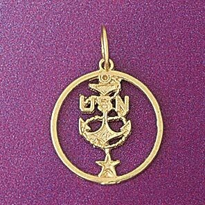 Dazzlers Jewelry Un Anchor Pendant Necklace Charm Bracelet in Yellow, White or Rose Gold 6284, MPN:…