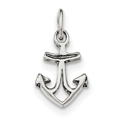 Anchor Charm Sterling Silver Polished QC8353, MPN: QC8353, 191101361616