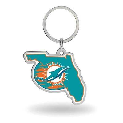NFL Miami Dolphins-Florida State Shaped Key Ring GC8050, MPN: GC8050, 767345747617