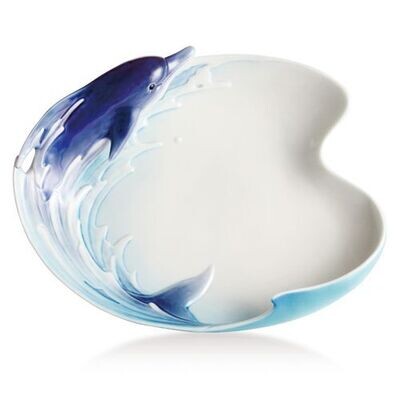Franz Porcelain Dolphin Dessert Plate FZ02255, MPN: FZ02255,