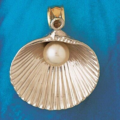 Dazzlers Jewelry Seashell Shell and MOP Pearl Pendant Necklace Charm Bracelet in Yellow, White or R…