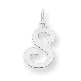 Stamped Initial S Charm Sterling Silver QC4163S, MPN: QC4163S, 883957134246
